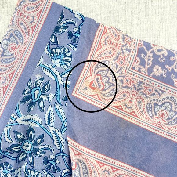 ANTIK BATIK Iloni Open Back Dress Womens Small Cotton Silk Printed Midi V-neck - Picture 14 of 16